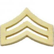 SGT Chevrons Collar Brass - 3/4" Wide
